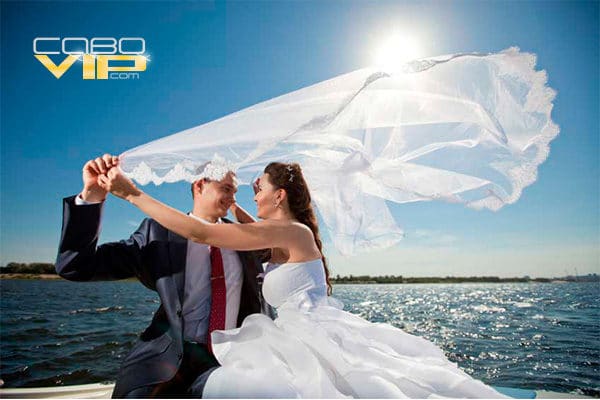Boda en Los Cabos abordo de un yate