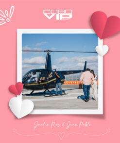 pedida de mano en helicóptero